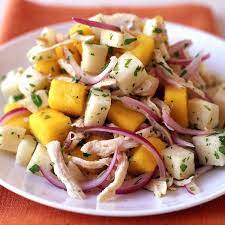 Tropical Mango Jicama Chicken Salad Healthy Recipes Ww Canada Recipe Jicama Stuffed Peppers Delicious Healthy Recipes
