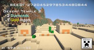 The seed is a phrase, word or number that fixes minecraft's random number generator in a fixed pattern. The Diamond Temples