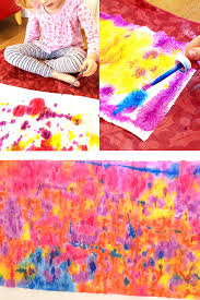 Easel painting is an amazing opportunity for children to express their perception, feelings, interests, and creativity through art. Kids Craft Idea Drip Painted Paper Towel Flowers