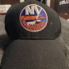 Vtg 90s ny new york islanders logo athletic snapback hat cap splash sharktooth. Ny Islanders L Xl Adidas Fitted Hat Sidelineswap