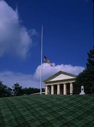 Arlington Virginia Arlington House The Flags In Arlington National Cemetery Are Flown At Hal Arlington House Arlington National Cemetery National Cemetery
