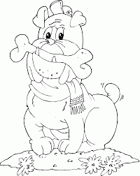 bulldog with bone coloring page coloring pages cool coloring pages painting projects