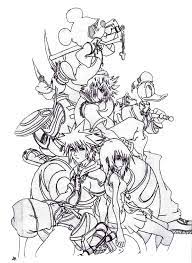 Printable kingdom hearts coloring pages. Sora And Friends At Kingdom Hearts 2 Coloring Page Netart Kingdom Hearts Art Heart Coloring Pages Coloring Pages