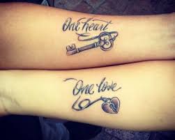 101 Love Tattoos For Small And Original Couples Couples Original Small Tattoos There Are Many Couple Tattoos Love Wife Tattoo Best Couple Tattoos