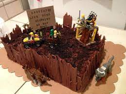Lego Dinosaur Themed Cake For My 6 Year Old Boy Themed Cakes Creative Cakes Cake