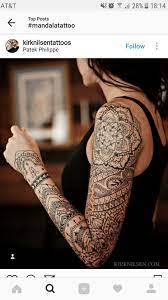 For those who love their mandala tattoos on their upper arms for easier covering, this might be the perfect design for you. Mandala Sleeve Sleeve Tattoos For Women Tattoos Tattoo Sleeve Designs