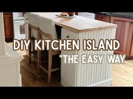 Easy Diy Kitchen Island Youtube
