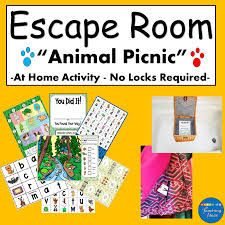 Leave pencils in the room for your guests to solve clues with, but leave them. Escape Room Animal Picnic Print And Go Hands On Teaching Ideas
