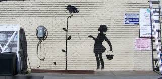 Choose your favorite banksy designs and purchase them as wall art, home decor, phone cases, tote bags, and more! Julien S Auctions Announces Rare Sale Of Original Banksy Graffiti Mural Artwire Press Release From Artfixdaily Com