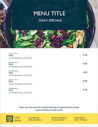 Instantly download free menu templates, samples & examples in google docs format. 32 Free Simple Menu Templates For Restaurants Cafes And Parties
