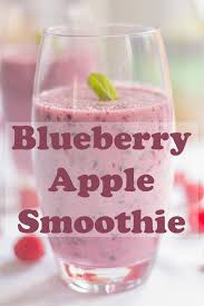 This Blueberry Apple Smoothie Is Not Only Healthy But It Tastes Just Great A Great Aid To Weight L Apple Smoothie Healthy Apple Smoothies Blueberries Smoothie