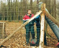 Hohe 200 Cm22 Horizontaldrahtekopf Und Fussdrahte O 3 0 Mmzerreissfestigkeit Je Draht Min 1050 Wild Zaun