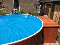Poolumrandung Holz Selber Bauen Mit Blog Kunden Bilder Rundpool Ganz Einfach Verkleidet 18 Und 3 Poolumrandung Holz Pool Umrandung Gartenpools