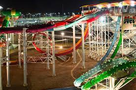 疾驰竞赛 水上乐园气垫竞速滑道 白水西部 water slides fun slide water