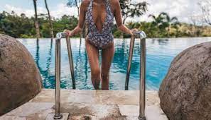 Fun water games and slides for the youngest guests. Young Sexy Woman In Swimming Pool Free Stock Photo Picjumbo