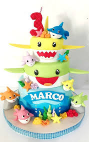 2nd Birthday 1st Birthday Baby Shark Cake Baby Shark Cake Shark Theme Birthday Shark Birthday Cakes Shark Themed Birthday Party