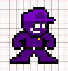 Purple Guy Fnaf Pixel Art Minecraft Pixel Art
