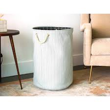 Shop Porch Den Neill Handmade Canvas Laundry Hamper Overstock 28116293