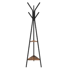 Transformer une étagère ikea en meuble style industriel brut et chaleureux à la fois ikea, customiser kallax postcoitum, fabriquer des étagères style industriel à partir d, 35 universal ikea. Portemanteau Paul Sur Pieds Au Style Rustique Portant Meuble D Entree Style Industriel Avec 2 Etageres Pour Vetements Chapeaux Sacs Noir Et Vintage