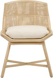 The Laura Kirar Maketto Dining Side Chair Marries Classic Mcguire Materials Of Rattan Caning And Rawhide With The Gra Side Chairs Dining Side Chairs Furniture