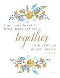 The holy spirit comes at pentecost. Thanksgiving Print Acts 2 46 By The Birch Cottage The Birch Cottage