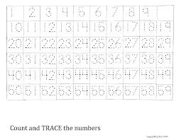 Trace The Number 1 59 Worksheet Tracing Worksheets Number