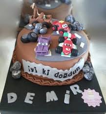 Simsek Mcqueen Ve Arkadaslari Pasta Renkli Tatlar Butik Pasta Iletisim 0533 668 86 80 Pastalar Pasta Mcqueen