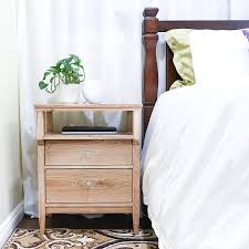 This plan is for an unusual night stand that has a single drawer at the top and two lower open storage shelves. Diy Tall Nightstand Build Plans Houseful Of Handmade