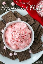 This Easy Five Minute Peppermint Fluff Recipe Is Perfect For Christmas Parties It S Sweet Creamy And Perfect With Peppermint Recipes Fluff Recipe Sweet Dips