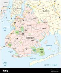 Map Of Brooklyn Ny Neighborhoods Map Of The Roads And Neighborhoods Of New York Borough Brooklyn Stock  Vector Image & Art - Alamy