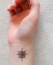 Small Wrist Compass Tattoo Kucuk Bilek Pusula Dovmesi Compass Tattoo Sevimli Kucuk Dovmeler Dovme
