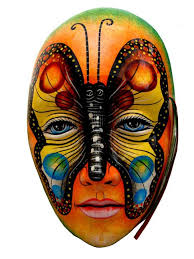 Pin By Maripaz Castro On Masks Stone Art Masks Crafts Art