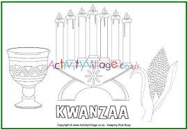 Unscramble the pieces to make a picture. Kwanzaa Colouring Page For Kids