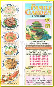 This place must have changed their name recently because their menu says family garden and they answer the phone with family garden but the restaurants sign outside reads family kitchen. Family Garden Restaurant In Brooklyn Official Menus Photos