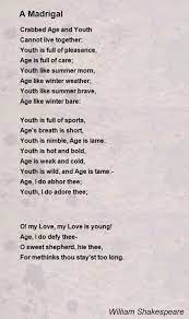Shakespeare published two long poems, among his earliest successes: A Madrigal Poem By William Shakespeare Poem Hunter Best Love Poems Poems By William Shakespeare Love Poems