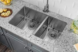 Made of durable stainless steel, this undermount sink is a great option that brings together. Soleil Radius 16 Gauge Stainless Steel 32 X 19 60 40 Double Bowl Undermount Kitchen Sink Reviews Wayfair