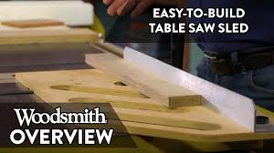 Table saw mobile workstation #1: Easy To Build Crosscut Sled Woodsmith