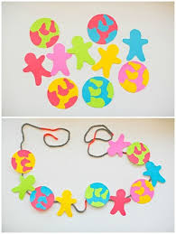 Diy Colorful Earth Day Paper Garland Kreativ Basteln Mit Kindern Basteln