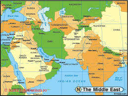 Navigatie, scufundari, pescuit, calarie sau plimbari in munti. Harta Orientul Mijlociu