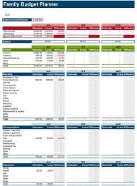 Download Free Family Budget Spreadsheet For Microsoft Excel A Great Tool For Planning And Tr Budget Planner Free Family Budget Planner Budget Planner Template