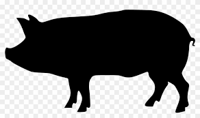 Png File Svg Black And White Silhouette Pig Clipart Transparent Png 1291924 Pikpng
