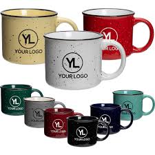 · ceramic mug w/ ~4 diameter (not including handle). Custom Camping Mugs Campfire Mugs Quality Logo Products