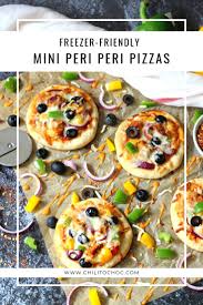 Freezer Friendly Mini Peri Peri Pizzas Chili To Choc Baby Food Recipes Food Freezer Friendly