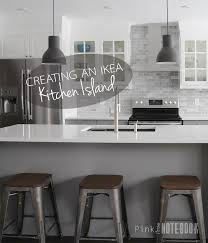 A pull out cabinet for sauces and condiments to the left of my stove, drawers for cutlery in the kitchen island) did the same for the wall cabinets. Creating An Ikea Kitchen Island Pink Little Notebook Ikea Kitchen Island Ikea Kitchen Diy Kitchen