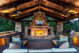 Best Enjoy Cooking With Amazing Outdoor Kitchen Ideas 48 Best Design Http Goodsgn Com Kitchen Enj Backyard Fireplace Outdoor Covered Patio Outdoor Pavilion