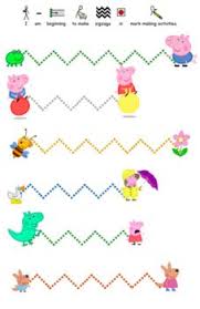 Peppa Pig Themed Pre Writing Worksheets For Early Years Or Sen Literacy Plevels 4 5 These Worksheets Aim To M Pig Crafts Pre Writing Kids Worksheets Preschool