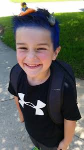 Crazy hair day idea for boys