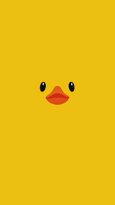 Black And Yellow Cartoon Duck Pin Oleh Kmeadhomes Di Wallpapers Kartun Binatang Lucu Binatang