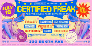 Certified Freak: A Happylucky Pride Party — Queer...