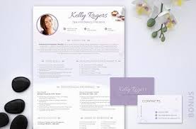 resume psd: spa & beauty therapist